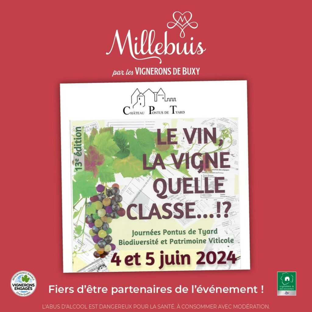 Journées “Biodiversité et Patrimoine Viticole” au Château Pontus de Tyard, 4 et 5 juin 2024