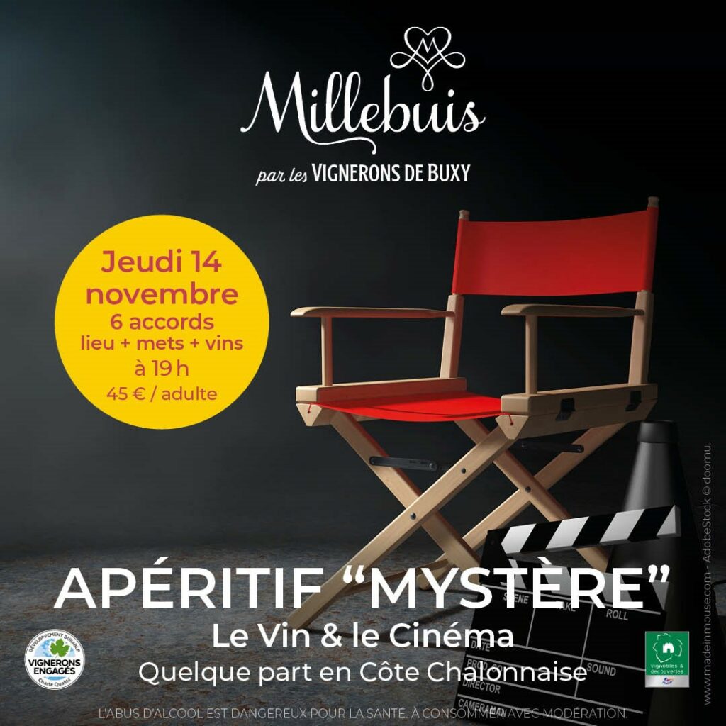 APÉRITIF MYSTÈRE LE VIN ET LE CINÉMA 2024